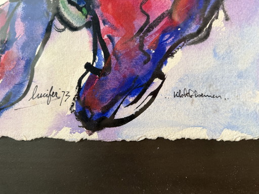 Set of aquarel paintings by “Lucifer”