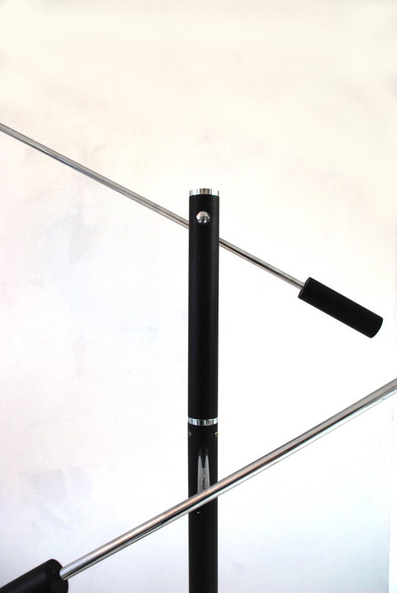 Image 1 of White Dijkstra Mushroom Swing Arm Space-Age Floor Lamp