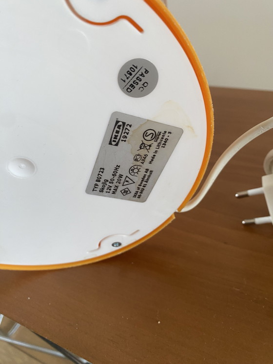 Image 1 of Lampada da tavolo vintage IKEA arancione Skojig nuvola - lampada da tavolo
