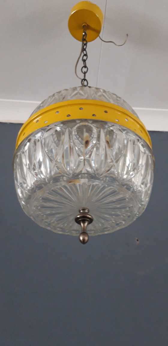 Lampada a sospensione vintage degli anni '60, Italia 🇮🇪 – Lampade a sospensione, Glass, Metal (photo 3 of 5)