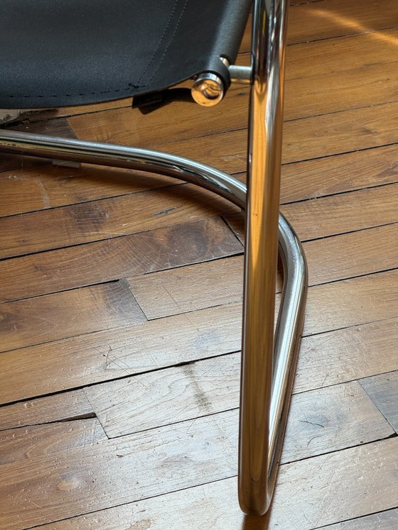 Marcel Breuer Style Cantilever Chair – Chairs and lounge chairs, Leather, Metal (photo 9 of 10)