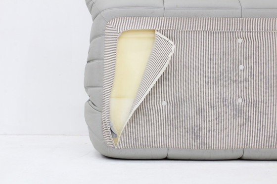 Image 1 of Vintage Togo Ligne Roset 3 seater sofa gray leather by Michel Ducaroy