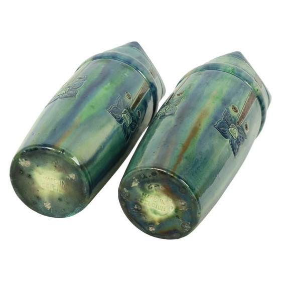 Image 1 of Art Nouveau Vases Flemish Pottery