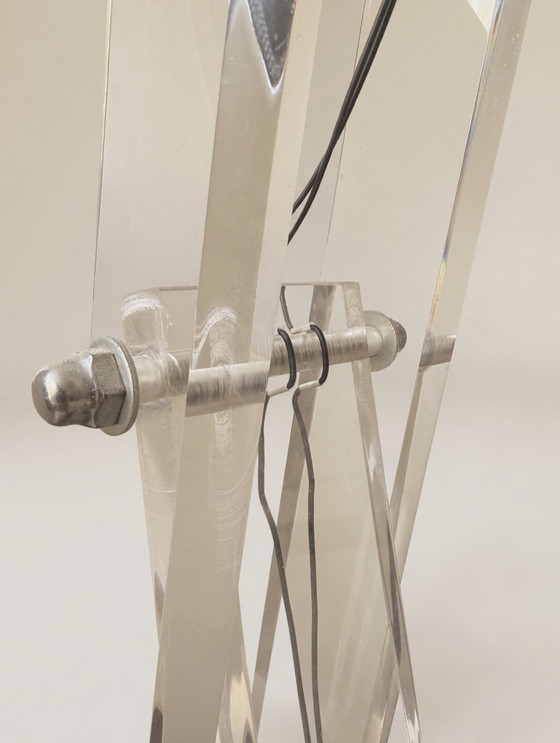 Image 1 of Rara lampada da terra in Lucite dei primi anni '60, "Design da studio".