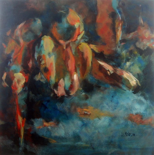 Helma Kotoun - Oil on meranti n.t. (very large)