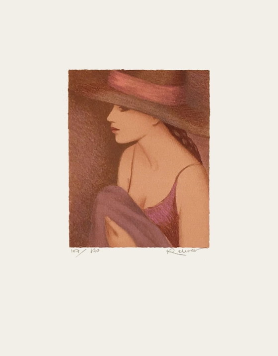 Image 1 of Annie RETIVAT Femme à la tresse Gesigneerde litho 1990