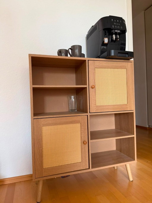 Buffet bas en rotin de haute qualité