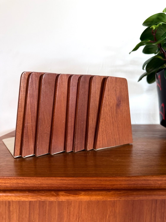 8x vintage teak bookend, Kai Kristiansen ‘60, Bookcases, Wood, Metal, Brown (photo 2 of 6)