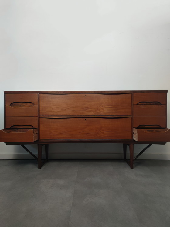 Image 1 of Unique Vintage Danish Sideboard In Teak With Rosewood