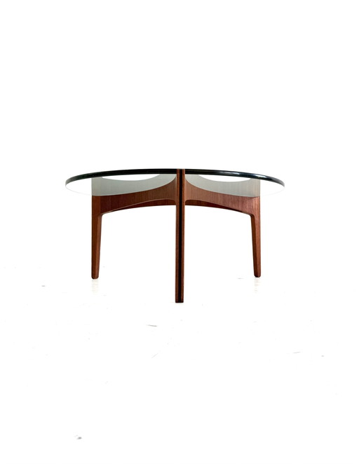 Mesa de centro vintage de teca y cristal, Sven Ellekær '60 – salontafels, Wood, Glass (photo 2 of 11)