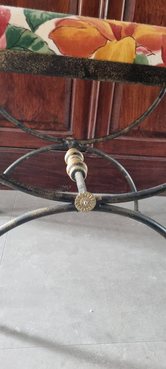 Image 1 of sgabello in ferro curule francese