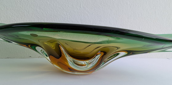 Image 1 of Murano Sommerso Schale - Flavio Poli für Seguso Vetri d'Arte - XL (48cm!)