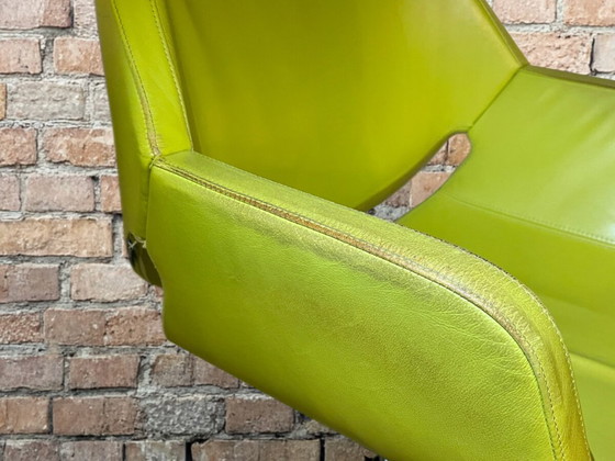 Artifort Gap vert – Chaises de bureau, Cuir, Chrome (photo 2 of 5)