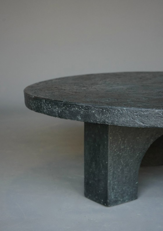 Image 1 of Brutalist Resin and Stone Coffee Table, 1970s