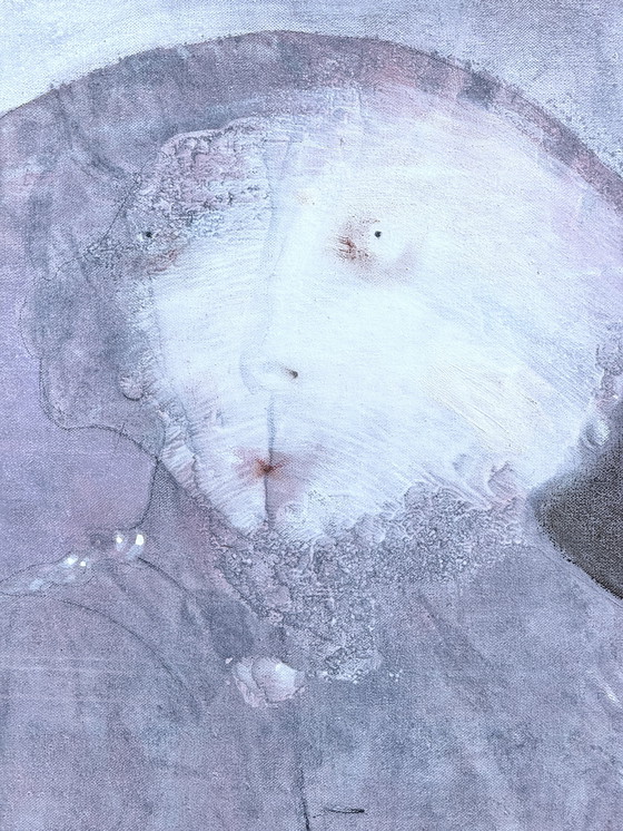 Image 1 of Robert Detheux / 1979 / Raro quadro surrealista / Madame la Colonelle