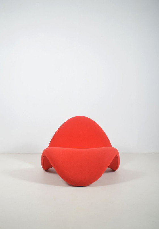 Image 1 of Red F577 Tongue designed by Pierre Paulin for Artifort