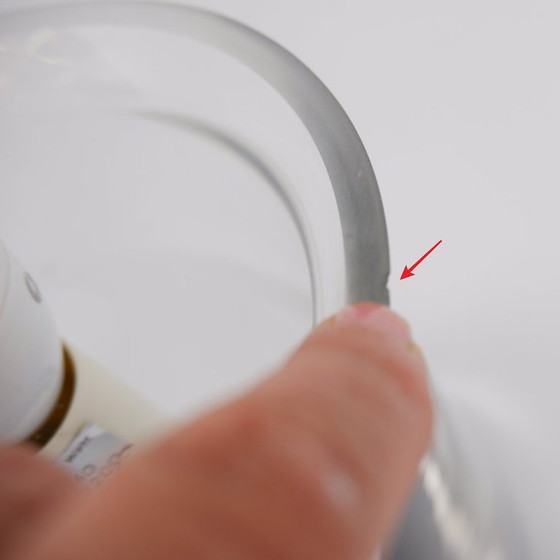 Image 1 of  Lampada da tavolo Peill & Putzler in vetro bianco e cromo, 1970