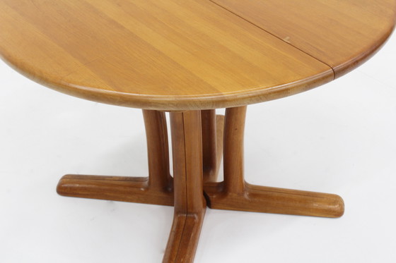 Image 1 of Vintage Danish Round Extendable Dining Table Solid Teak