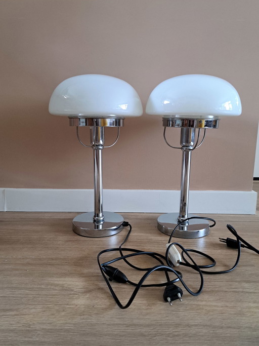 2 lámparas de mesa Art Déco