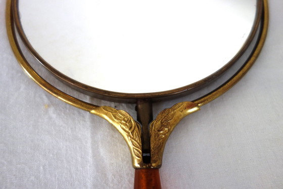 Image 1 of Double-Sided Hand-Held or Table Mirror, 60s