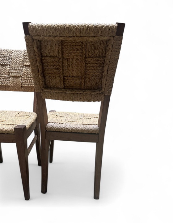 Image 1 of Set van 4 stoelen van Audoux-Minet