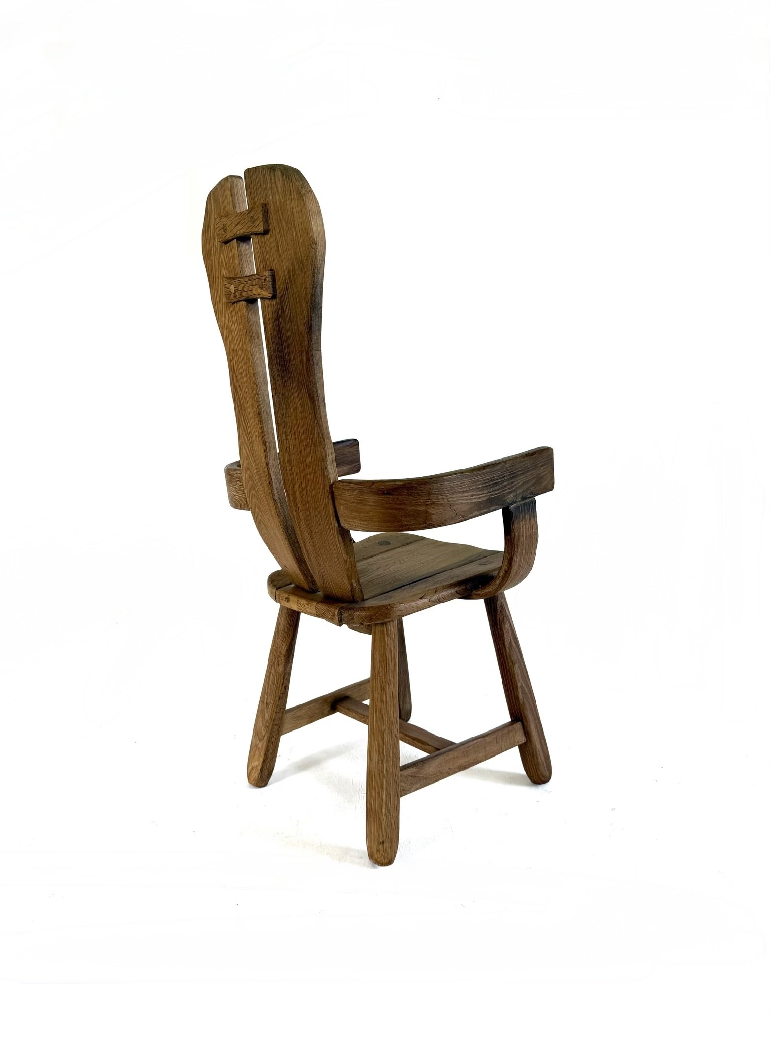 Brutalist oak dining chair, De Puydt '70 | €525 | Whoppah