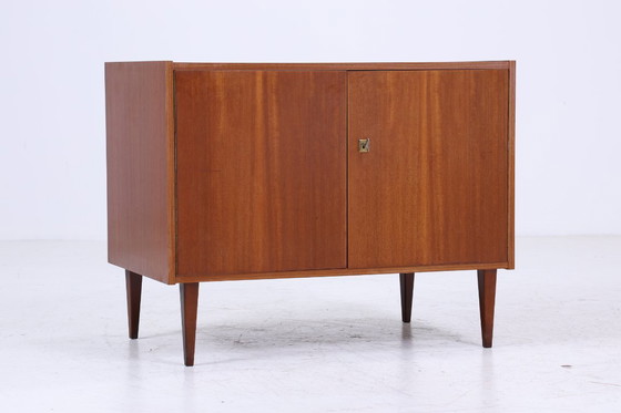 Image 1 of Prachtige vintage teakhouten ladekast jaren 60 | Mid Century kast | Retro houten opbergmeubel #06-60