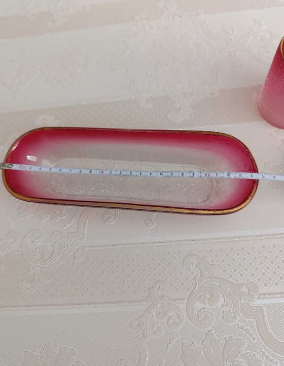 Ensemble de toilette en cristal Baccarat ancien, 3 pièces, 1930 – Accessoires de table, Crystal, Glass (photo 7 of 15)