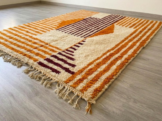 Image 1 of Authentische, handgeknüpfte marokkanische Teppiche | Individuelle Designs & 100 % Naturwolle | 200 cm x 300 cm