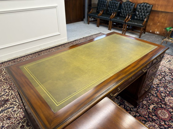 Original Globe Wernicke Corner Desk – Leather, Wood (photo 19 of 23)