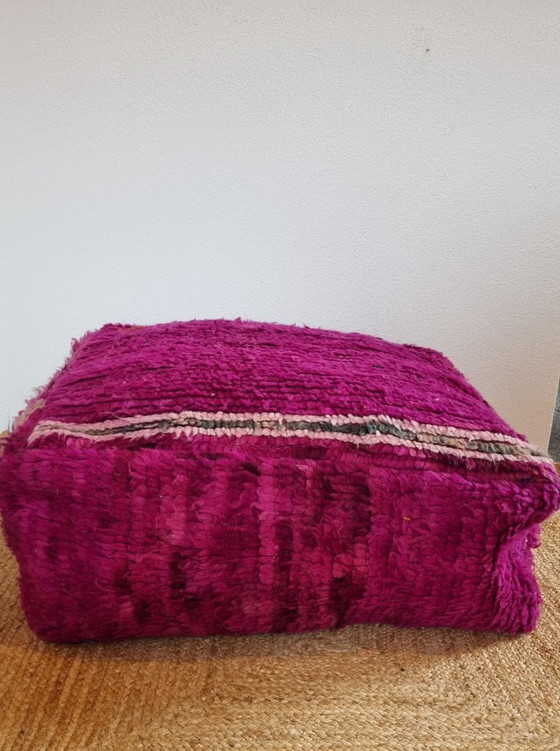 Image 1 of Pouf berbero vintage, cuscino da seduta bohémien