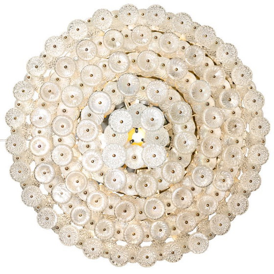 Image 1 of Lámpara de araña de los años 60 del icónico Hotel Hilton de Ámsterdam. Atribuida a Seguso.