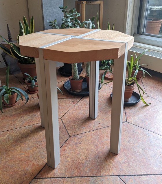 Image 1 of Side table beech wood