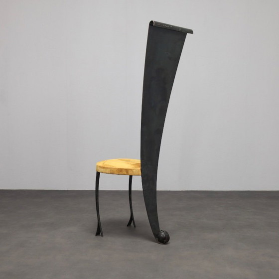 Image 1 of Zeldzame postmoderne sculpturale stoel, Italië, jaren 1980