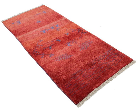 Image 1 of Original Persian carpet Gabbeh Ghashghai oriental carpet 200 cm x 92 cm old natural