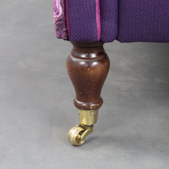 Image 1 of Fauteuil à oreilles classique de style Howard & Sons, années 1960