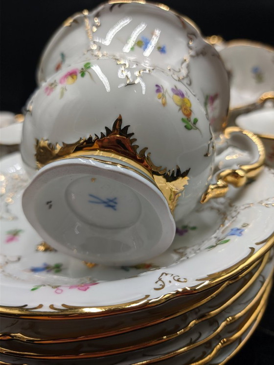 Image 1 of Meissen - E.A.Leuteritz - Theeservies (15) 