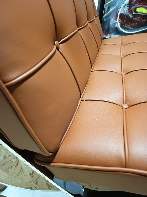 Image 1 of Sillones KNOLL Studio Barcelona (NUEVA Serie 2026) en piel natural (color coñac)