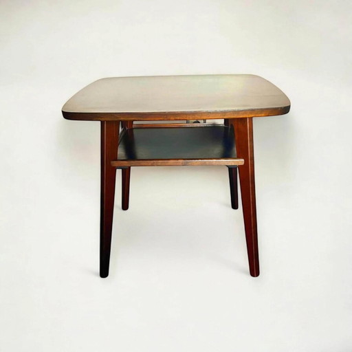 Tavolino/vassoio Mid Century con ripiano. Tavolino tedesco di alta qualità degli anni '40-'50.