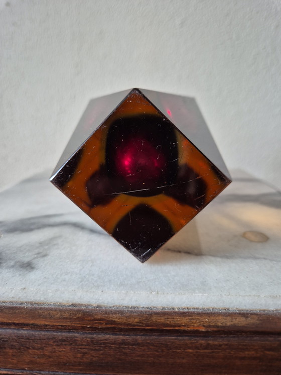 Image 1 of Murano glass vase by Flavio Poli, Italy, 1960