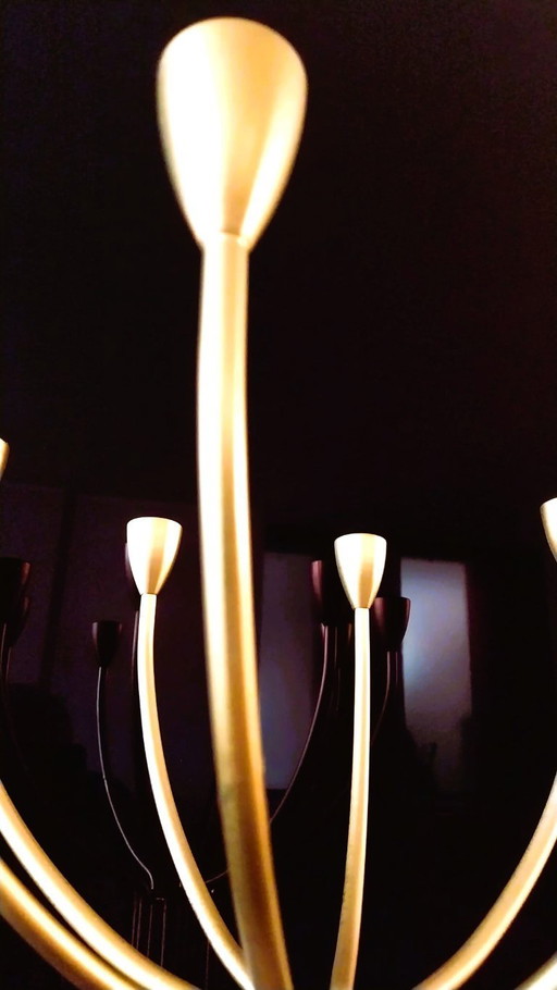 Gold metal Christmas candelabra - design Christmas gift,Christmas gift