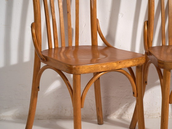 Sedie da caffè antiche in legno curvato (c.1920). Set di 2 pezzi #4 – Sedie da pranzo (photo 24 of 40)