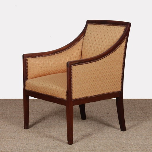 Armchair in the style of Jean-Michel Frank from the 1930s-1940s