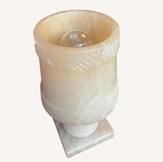 Image 1 of Lampada da tavolo vintage in alabastro