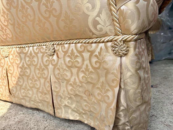 Luxury Zanaboni Pantheon Sofa Hendcraft Made In Italy – 3-5 seaters, Textile, Brass (photo 15 of 21)