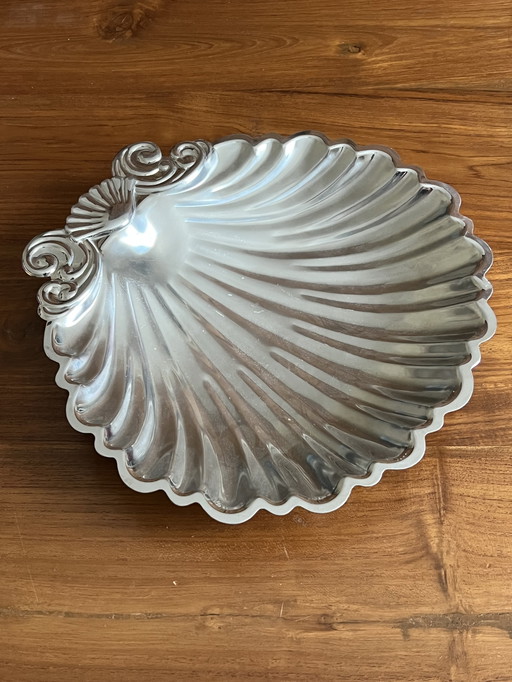 Coupe à Fruits en Métal Argenté Coquillage – Orfèvre Jean Couzon – Années 1970