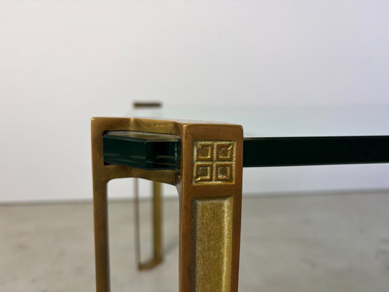 Peter Ghyczy Couchtisch aus Messing und Glas, Couchtische, Transparent, Art Deco (Foto 7 von 11)