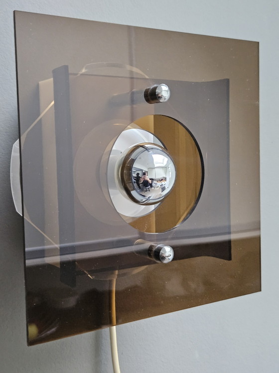 Image 1 of Lampe murale Herda Space Age en plexiglas