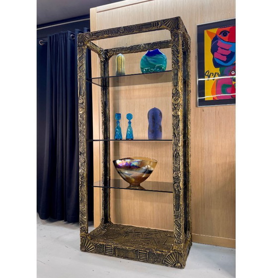 Image 1 of Adrian Pearsall per Craft Associates Scaffali espositivi brutalisti a torre