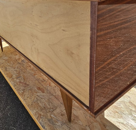 Image 1 of French MID-CENTURY MODERN Sideboard-Luxurious Macassar 60s Buffet-60s